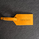 Personalized Leather Luggage Tags with Address Card Insert