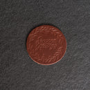 Seasons Greetings Leather Coasters - 4" Round or Square - Sold individually or as a Set of 4