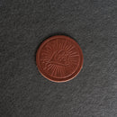 Noel Leather Coasters - 4" Round or Square - Sold individually or as a Set of 4