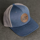 Leather Patch Performance Style Trucker Hat - Bear Stamp