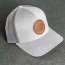 Leather Patch Performance Style Trucker Hat - Bear Stamp