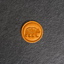 Bear Leather Patches with Optional Hook and Loop Fastener