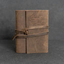 Memorial Guest Book - Leather 6x8 Book with Personalization Options for Funeral or Celebration of Life