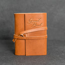 Memorial Guest Book - Leather 6x8 Book with Personalization Options for Funeral or Celebration of Life