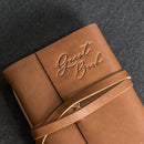 Vacation Rental Guest Book - Leather 6x8 Book with Personalization Options