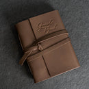 Event Guest Book - Leather 6x8 Book with Personalization Options for Birthday or Anniversary Parties