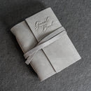 Event Guest Book - Leather 6x8 Book with Personalization Options for Birthday or Anniversary Parties