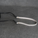 Black sunglasses with gray strap