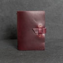 Limited Edition Plum Refillable Leather Adventure Journal with Buckle Closure