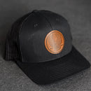 America’s 250th Anniversary Eagle Circle Leather Patch Trucker Hat - Limited Edition