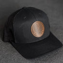 America’s 250th Anniversary Eagle Circle Leather Patch Trucker Hat - Limited Edition