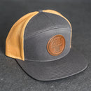 America’s 250th Anniversary Leather Circle Patch Hat – Flat Bill 7 Panel Trucker Hat – Limited Edition