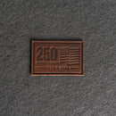 America’s 250th Anniversary Leather Patch – Limited Edition - Rectangle with Optional Hook and Loop Fastener