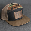 America’s 250th Anniversary Leather Patch Hat – Flat Bill 7 Panel Trucker Hat – Limited Edition