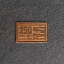 America’s 250th Anniversary Leather Patch – Limited Edition - Rectangle with Optional Hook and Loop Fastener