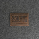 America’s 250th Anniversary Leather Patch – Limited Edition - Rectangle with Optional Hook and Loop Fastener