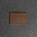 America’s 250th Anniversary Leather Patch – Limited Edition - Rectangle with Optional Hook and Loop Fastener
