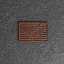 America’s 250th Anniversary Eagle Leather Patch – Limited Edition - Optional Hook and Loop Fastener