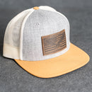 America’s 250th Anniversary Eagle Leather Patch Hat – Flat Bill Trucker Hat – Limited Edition