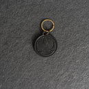 America's 250th Anniversary Leather Circle Keychain - Eagle Design - Thick Leather