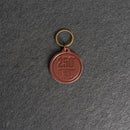 America's 250th Anniversary Leather Circle Keychain - Thick Leather