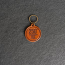 America's 250th Anniversary Leather Circle Keychain - Thick Leather