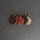 America's 250th Anniversary Leather Circle Keychain - Thick Leather