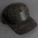 America’s 250th Anniversary Eagle Black Multicam Leather Patch Hat