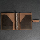 Buy Leather ring binder notebook cover