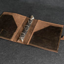 Leather ring binder wallet
