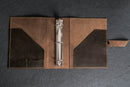 Leather ring binder planner or organizer cover