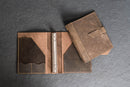 Brown leather binder cover