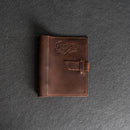 Personalized Leather 3-Ring Mini Recipe Binder with Recipe Cards
