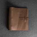Personalized Leather 3-Ring Recipe Binder with Recipe Cards