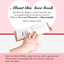 What I Love About You Leather Book