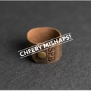 Cheery Mishaps - Personalized Leather Shawl Cuff