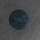 Y'all Leather Coasters - 4" Round - Sold individually or as a Set of 4