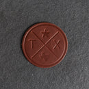 Texas Compass Leather Coasters - 4" Round - Sold individually or as a Set of 4
