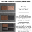 Colorado Flag Leather Patches with Optional Hook and Loop Fastener