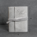 Memorial Guest Book - Leather 6x8 Book with Personalization Options for Funeral or Celebration of Life