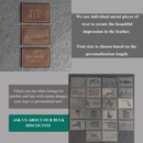 Custom Leather Patches with Hook and Optional Loop Fastener - Personalized with Logo, Text, or Initials - Blank Leather Patches