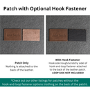 Personalized Leather Patches with Optional Hook Side Fastener - Blank Patches or Personalized with Logo, Image, or Text