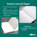 Cheery Mishaps - Classic Personalized Leather Pocket Journal with Professional Elastic Closure