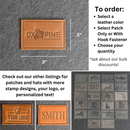 Colorado Flag Leather Patches with Optional Hook and Loop Fastener