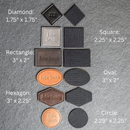 Custom Leather Patches with Hook and Optional Loop Fastener - Personalized with Logo, Text, or Initials - Blank Leather Patches