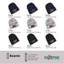 Beanie with Leather Patch