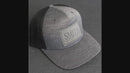 Your Logo on a Leather Patch Performance Style Trucker Hat - Circle Patch