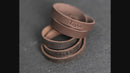 Personalized Leather Triple Wrap Bracelet