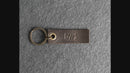 Extended Rectangle Leather Keyring | Personalized Premium Leather Keychain |  Custom Key Fob | Leather Gift Handmade in the USA