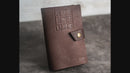 Refillable Leather Adventure Journal with Snap Closure | Personalized Travel Gift | Travel Notebook | Leather Journal